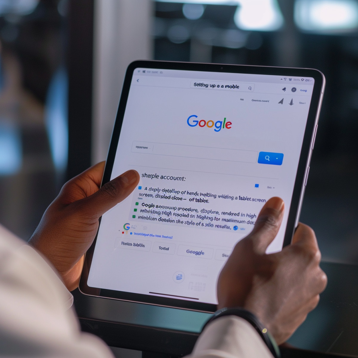 Comment mettre en place un compte Google sur un appareil mobile ou une tablette ?