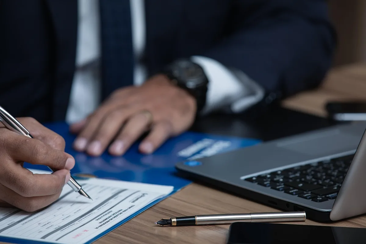 Contrat ou promesse d'alternance posé sur un bureau